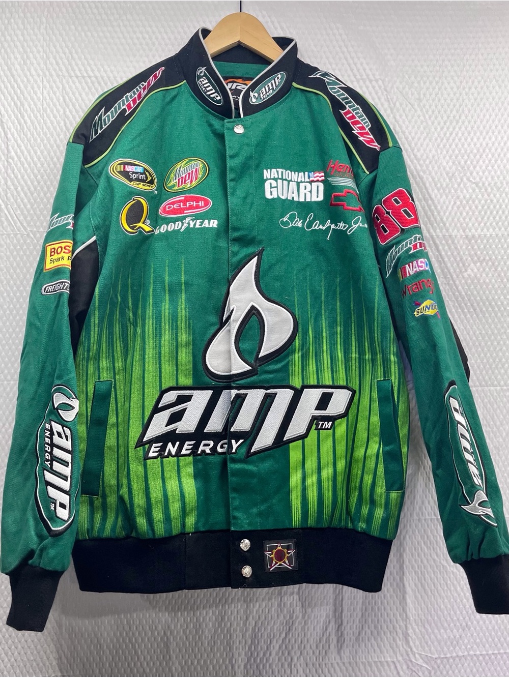 Vintage Dale Earnhardt Jr #88 AMP Energy NASCAR Racing Jacket Size L